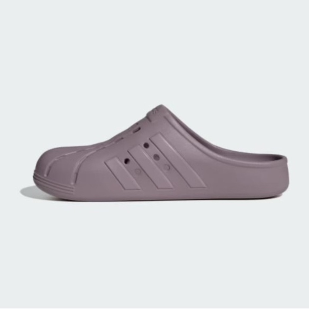 Adidas Adilette Clogs Sandals Slides Preloved Fig Unisex - Picture 5 of 9